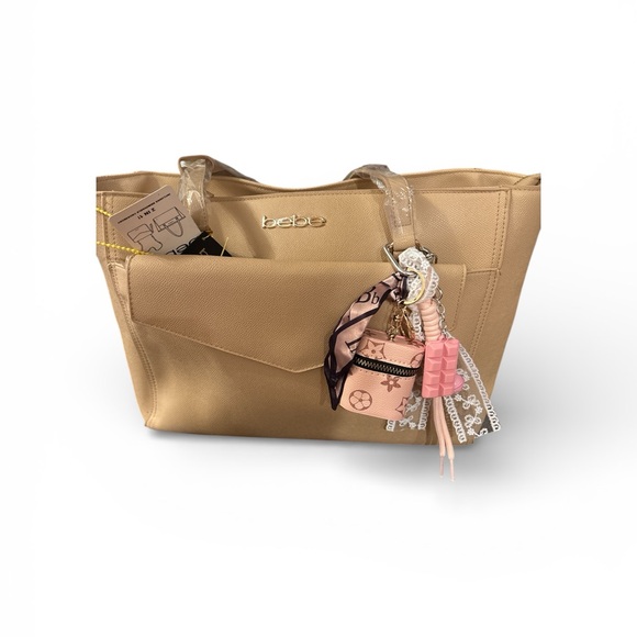 The Unbranded Brand Accessories - Handmade Fashion Inspired Pink and White Lace Keychain Bagcharm